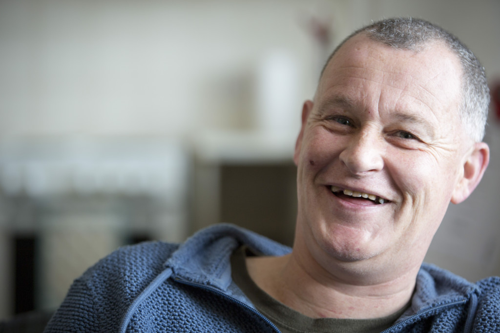 smiling man - foodbank client